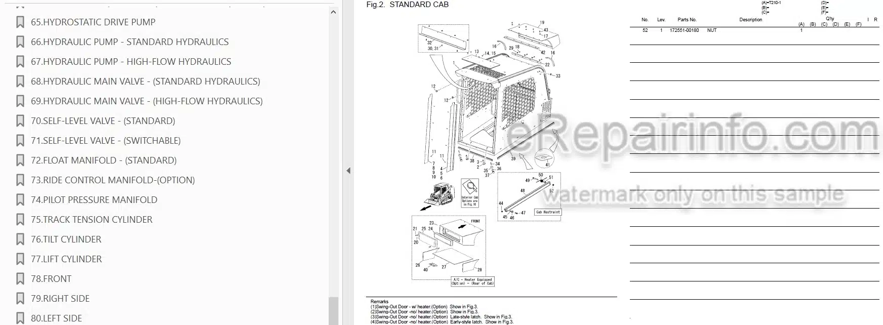 Photo 3 - Yanmar T210-1 Parts Catalog Compact Track Loader