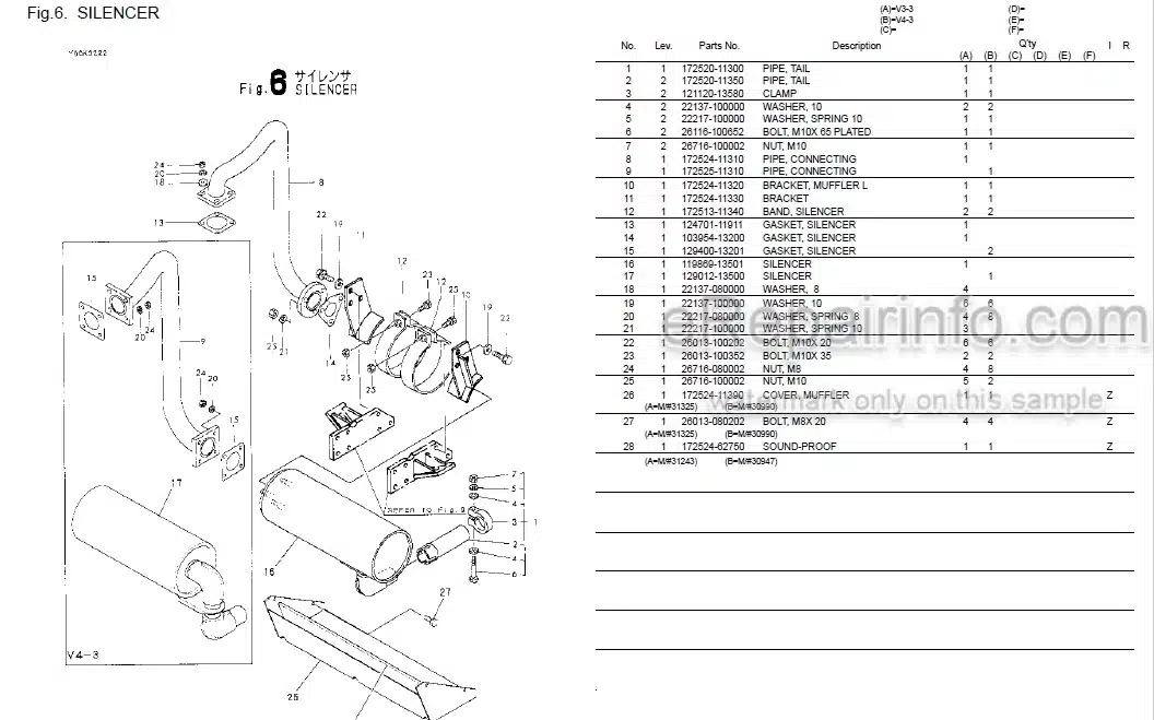 Photo 3 - Yanmar V3-3 V4-3 Parts Catalog Wheel Loader