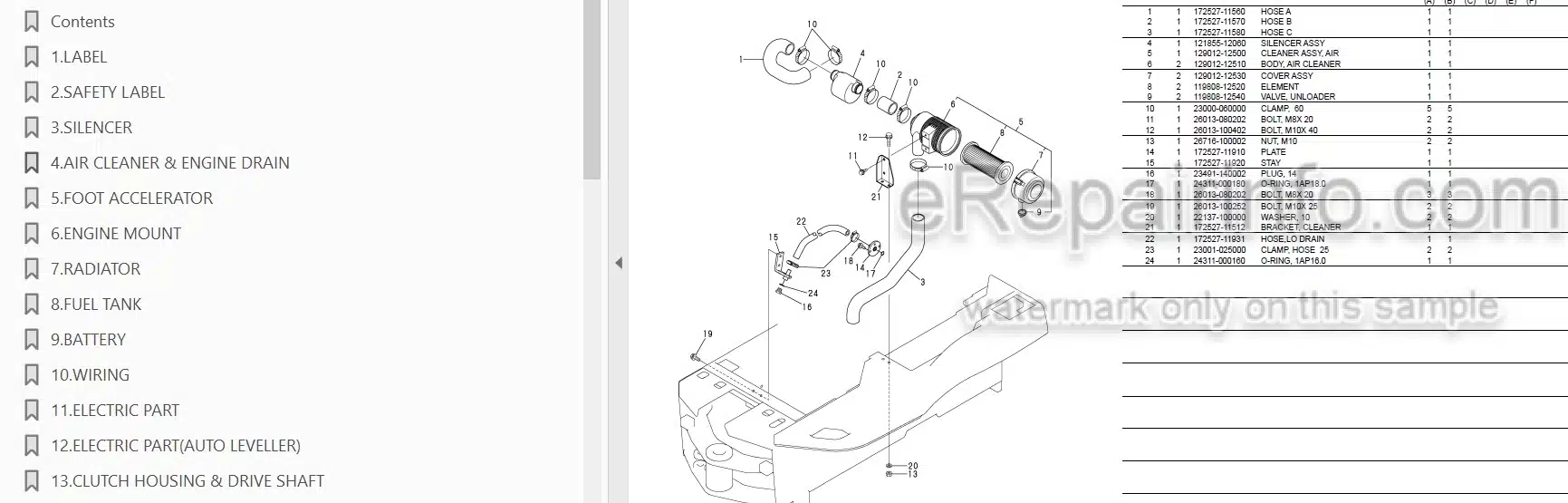 Photo 3 - Yanmar V3-5A V3-5B Parts Catalog Wheel Loader