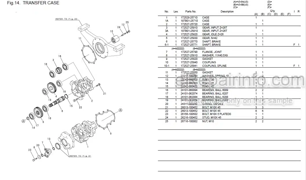 Photo 9 - Yanmar V3-5A V3-5B Parts Catalog Wheel Loader