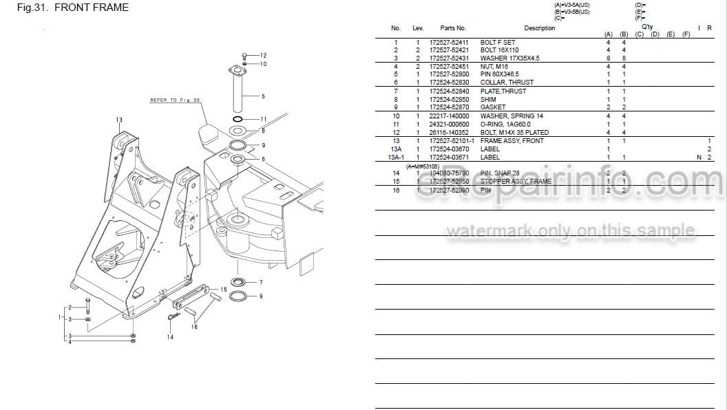 Photo 5 - Yanmar V3-5A V3-5B Parts Catalog Wheel Loader