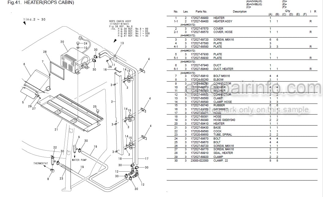 Photo 4 - Yanmar V3-5A V3-5B Parts Catalog Wheel Loader