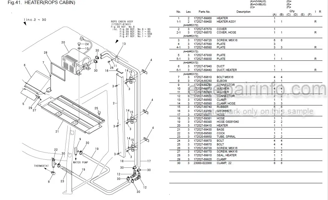 Photo 4 - Yanmar V3-5A V3-5B Parts Catalog Wheel Loader