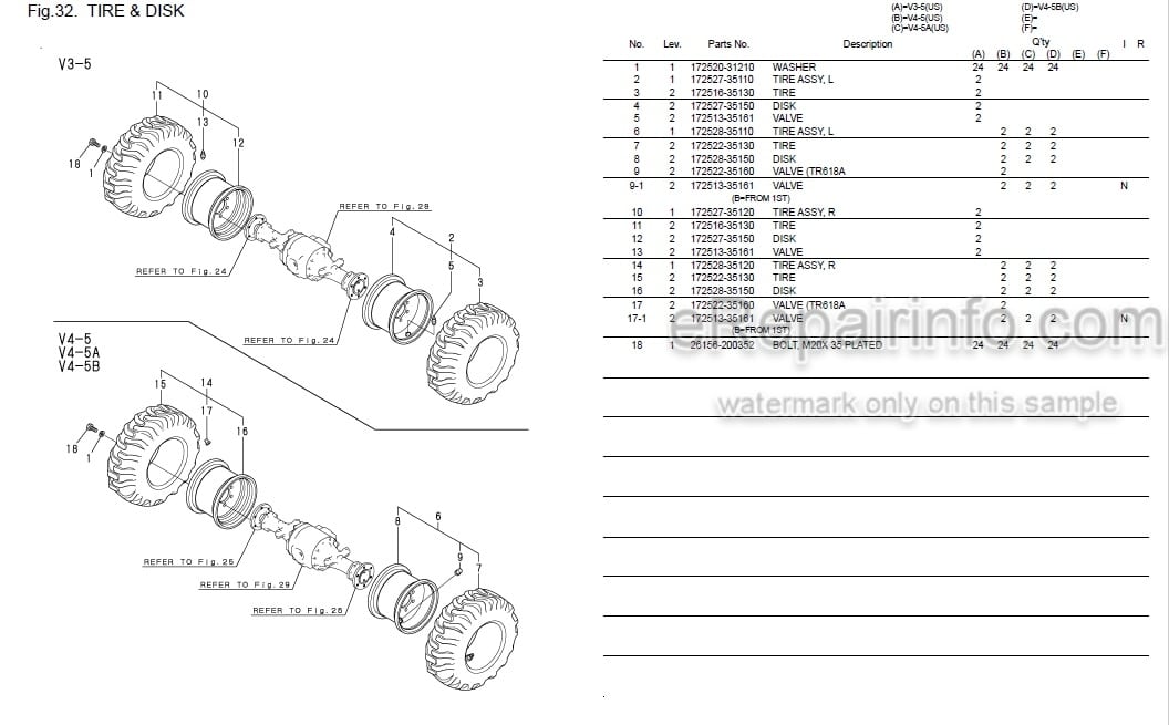 Photo 5 - Yanmar V3-5 V4-5 V4-5A V4-5B Parts Catalog Wheel Loader