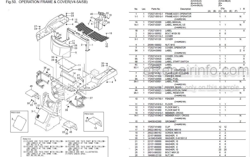 Photo 4 - Yanmar V3-5 V4-5 V4-5A V4-5B Parts Catalog Wheel Loader