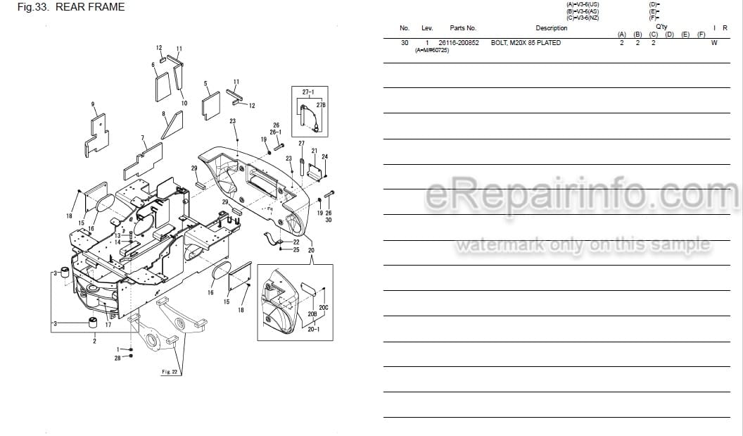 Photo 4 - Yanmar V3-6 Parts Catalog Wheel Loader