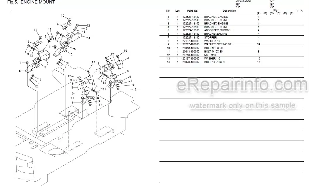 Photo 6 - Yanmar V4-5D V5-D Parts Catalog Wheel Loader