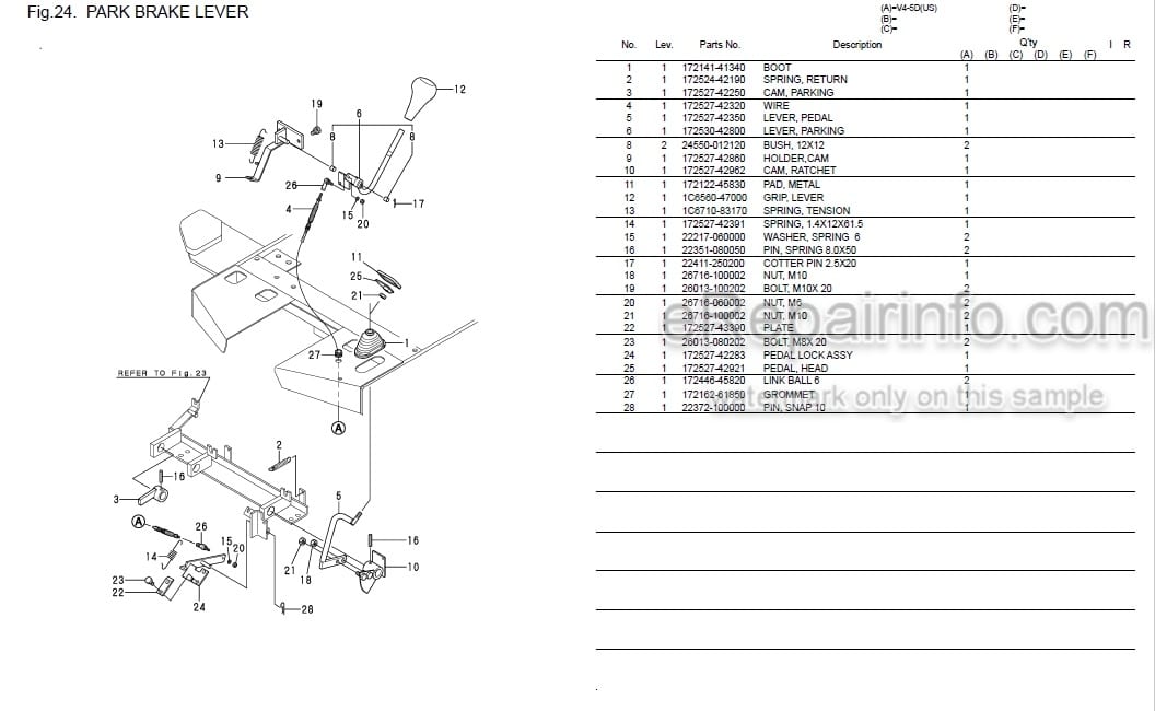 Photo 5 - Yanmar V4-5D Parts Catalog Wheel Loader