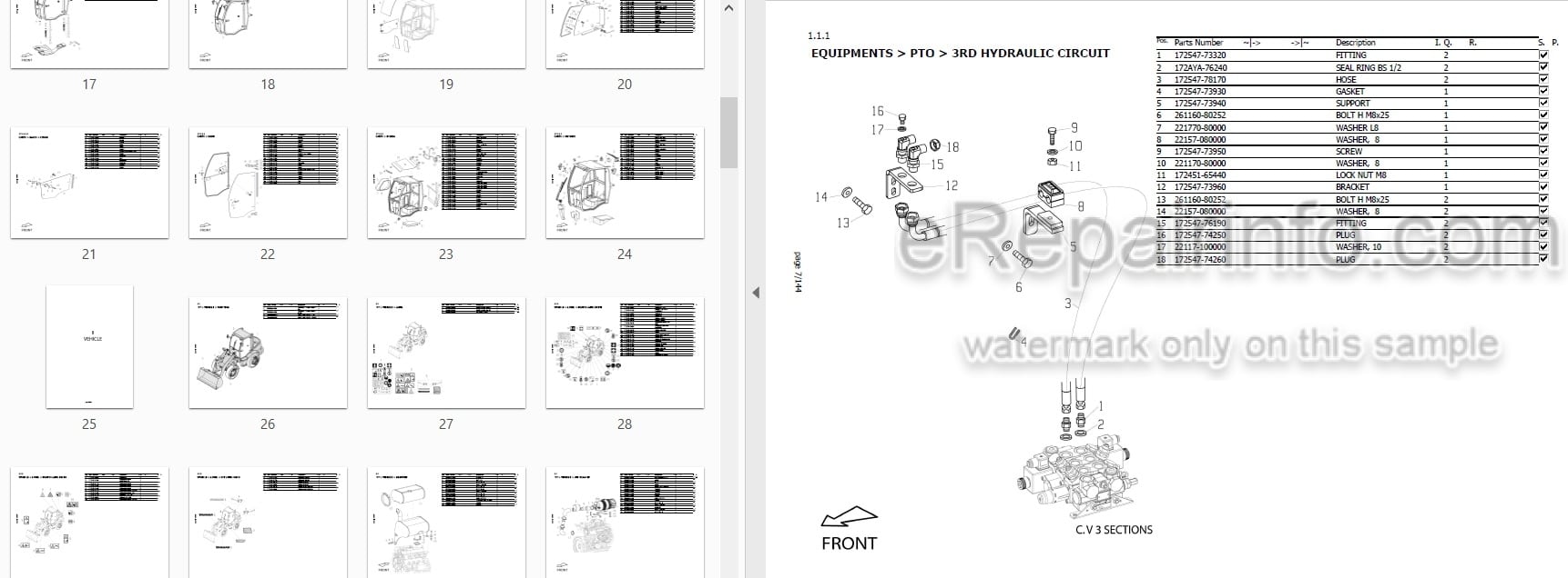 Photo 3 - Yanmar V7 Parts Catalog Wheel Loader