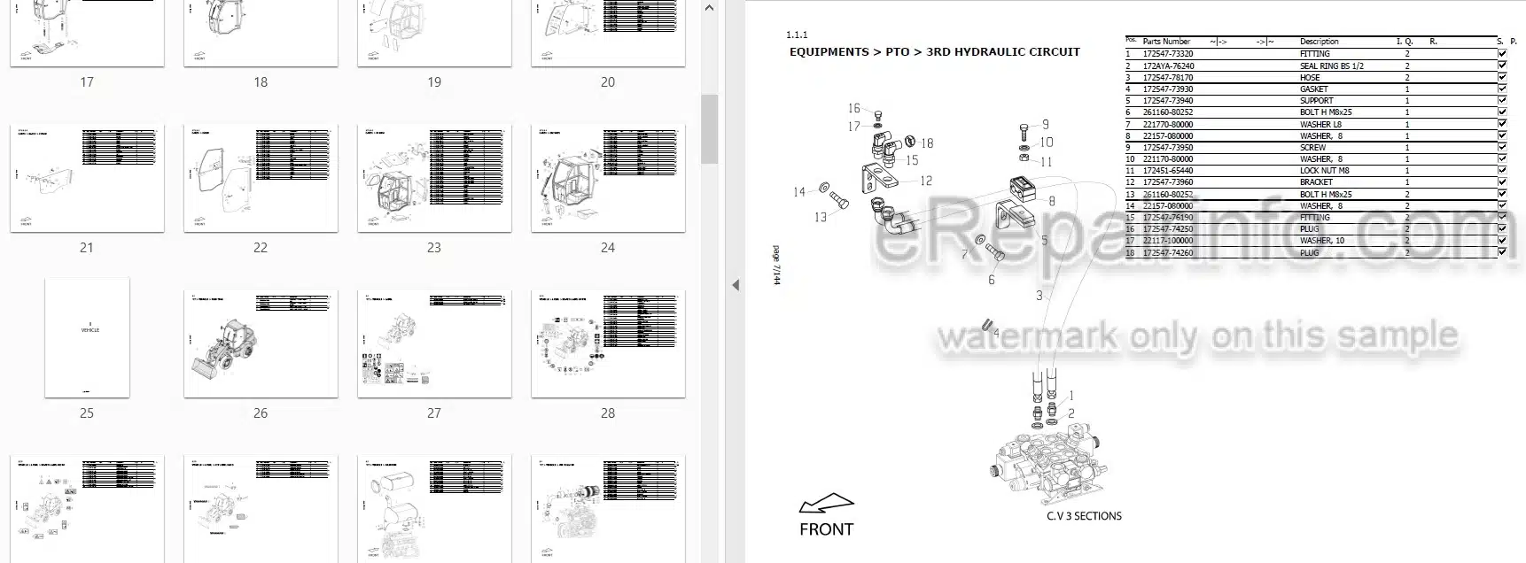 Photo 3 - Yanmar V7 Parts Catalog Wheel Loader