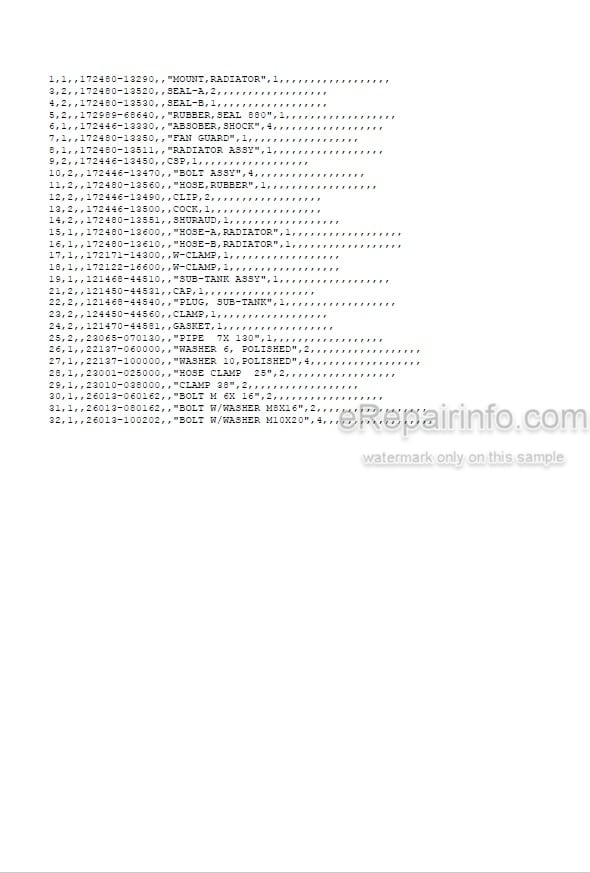 Photo 5 - Yanmar VIO10-2 Parts Catalog Excavator