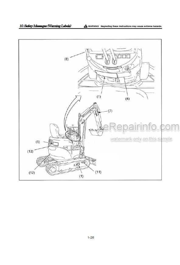 Photo 4 - Yanmar VIO10 Operation And Maintenance Manual Excavator