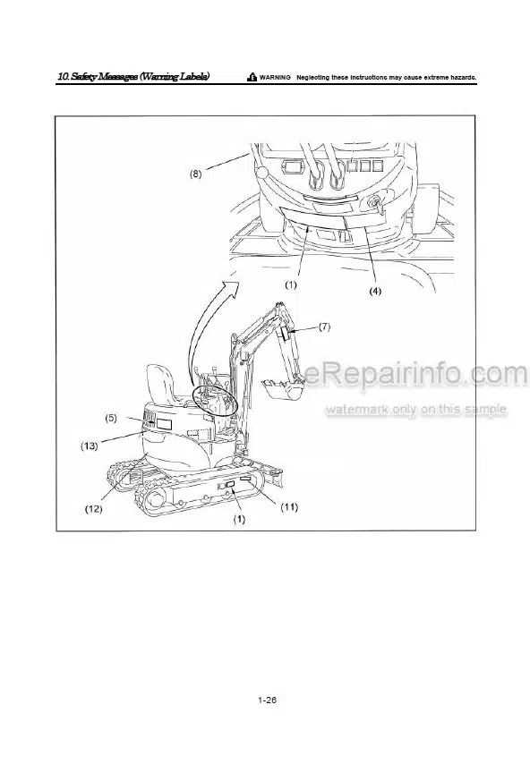 Photo 4 - Yanmar VIO10 Operation And Maintenance Manual Excavator