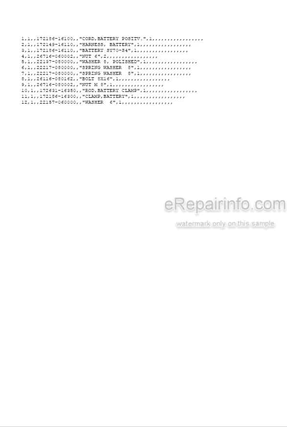 Photo 5 - Yanmar VIO10 Parts Catalog Excavator