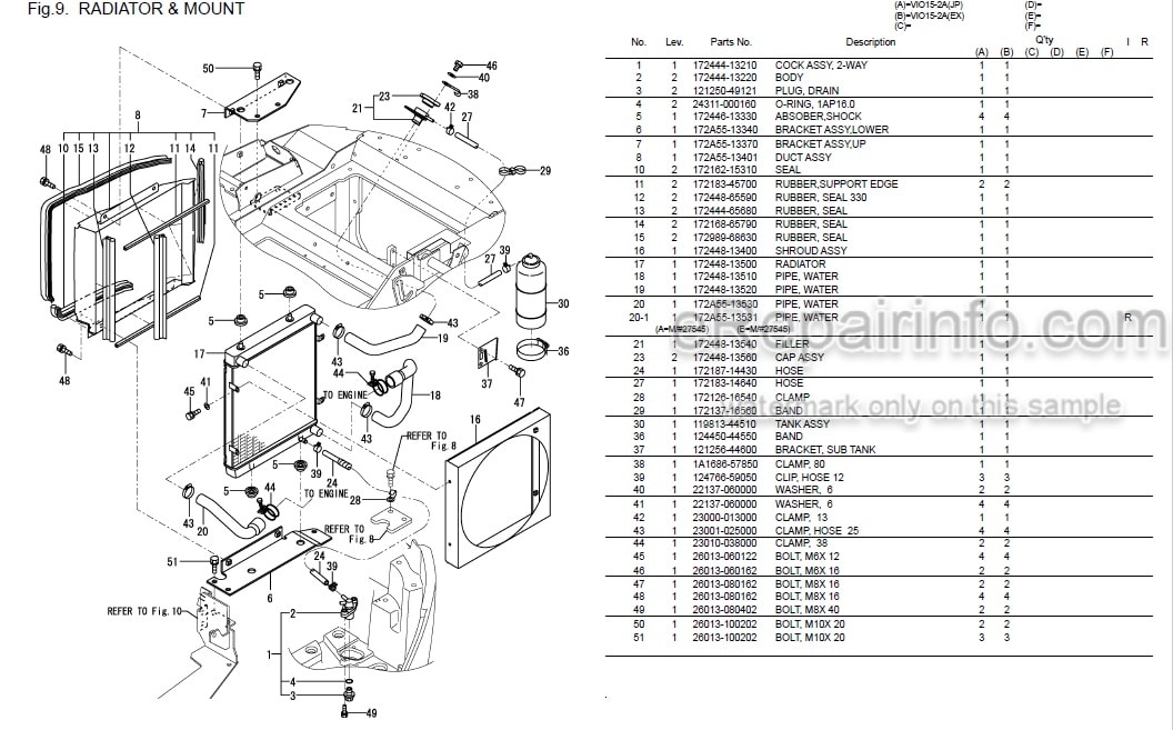 Photo 6 - Yanmar VIO17-A Parts Catalog Excavator