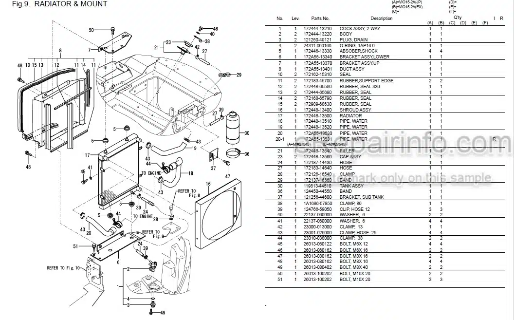 Photo 6 - Yanmar VIO15-2A Parts Catalog Excavator