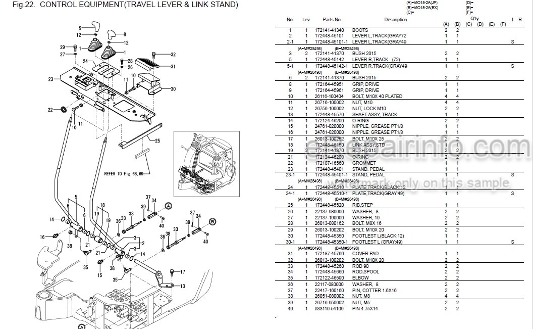Photo 4 - Yanmar VIO15-2A Parts Catalog Excavator