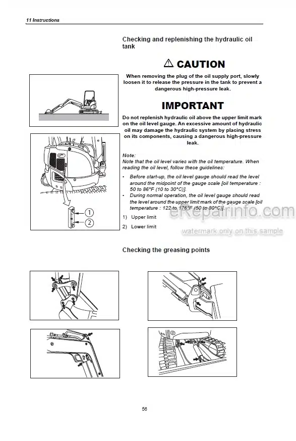 Photo 9 - Yanmar VIO15-2A VIO20-3 VIO25-3 VIO30-3 VIO35-3 VIO45 VIO55 Operation And Maintenance Manual Mini Excavator