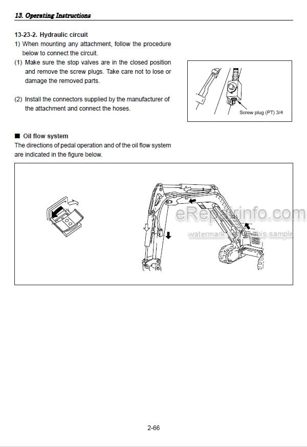 Photo 5 - Yanmar VIO15-2 Operation And Maintenance Manual Excavator