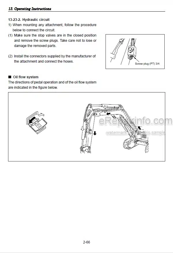 Photo 5 - Yanmar VIO15-2 Operation And Maintenance Manual Excavator
