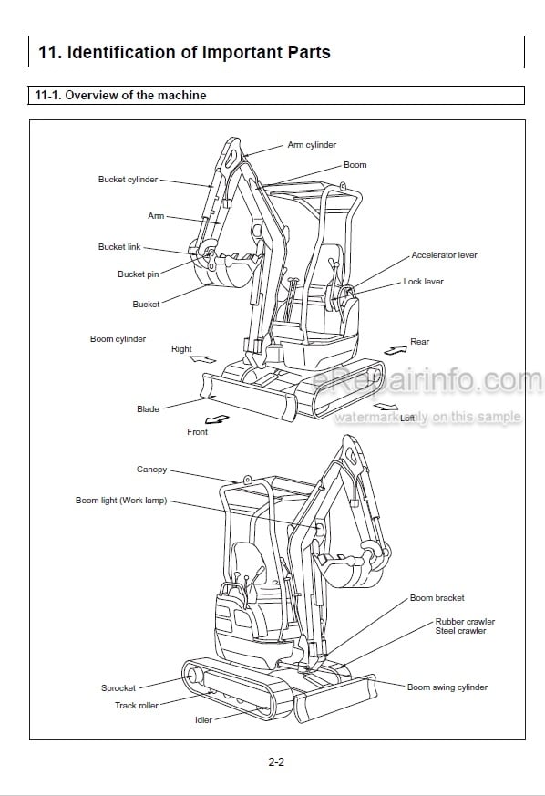 Photo 4 - Yanmar VIO15-2 Operation And Maintenance Manual Excavator