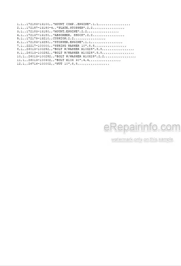 Photo 5 - Yanmar VIO15-2 Parts Catalog Excavator