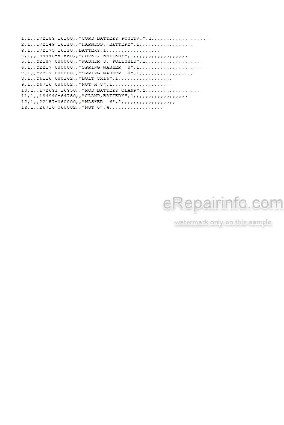 Photo 5 - Yanmar VIO15 Parts Catalog Excavator