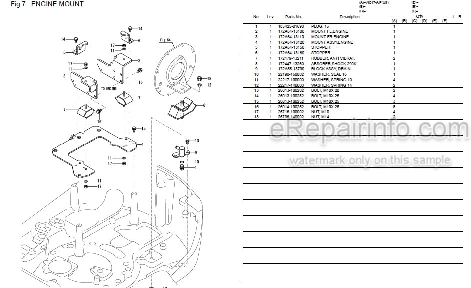 Photo 6 - Yanmar VIO20 Parts Catalog Excavator