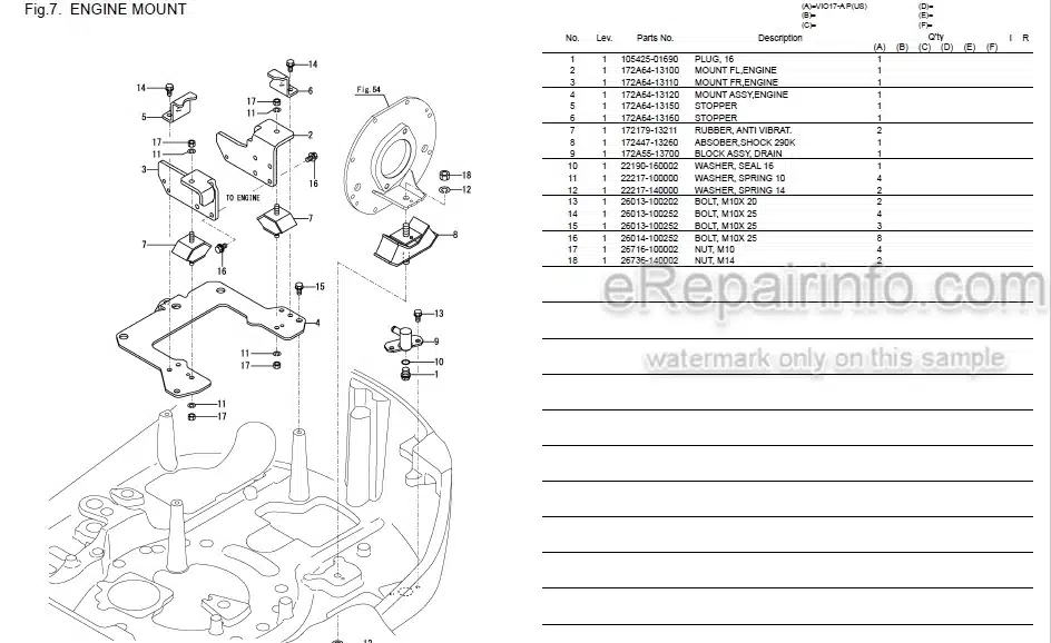 Photo 5 - Yanmar VIO17-A Parts Catalog Excavator