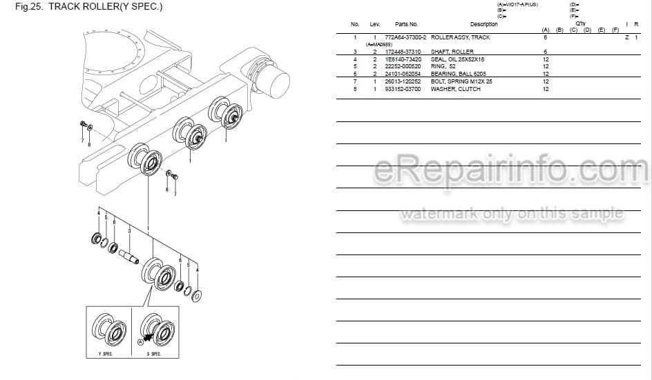 Photo 5 - Yanmar VIO17-A Parts Catalog Excavator