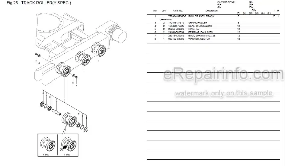 Photo 5 - Yanmar VIO17-A Parts Catalog Excavator