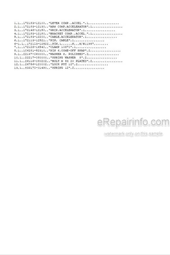 Photo 5 - Yanmar VIO20-1 Parts Catalog Excavator