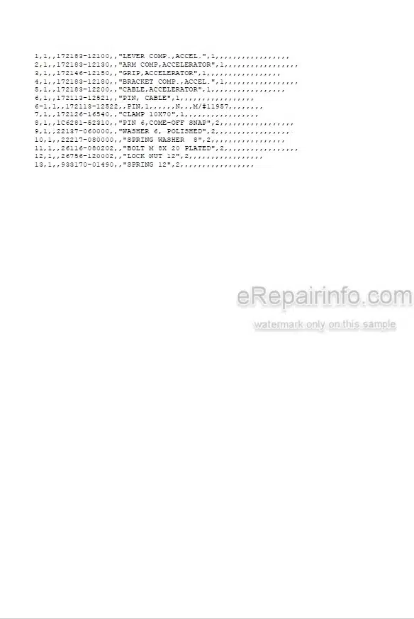 Photo 5 - Yanmar VIO20-1 Parts Catalog Excavator