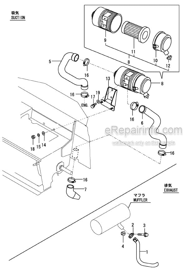 Photo 6 - Yanmar VIO20-3 Parts Catalog Excavator w
