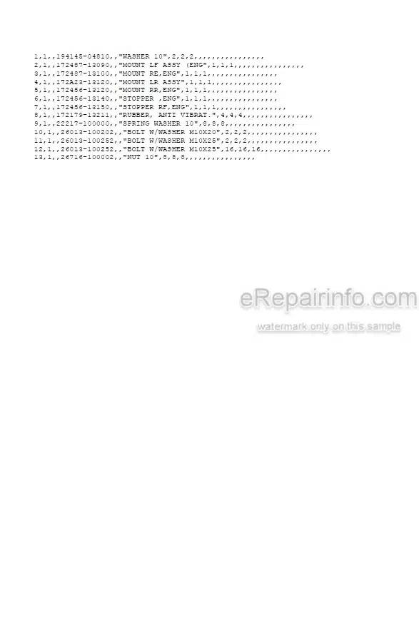 Photo 5 - Yanmar VIO20-3 Parts Catalog Excavator w