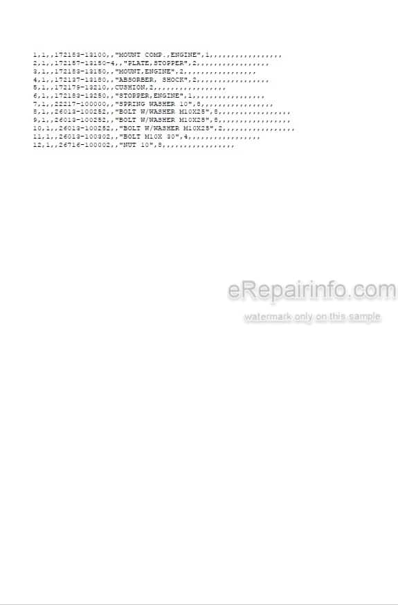 Photo 5 - Yanmar VIO20 Parts Catalog Excavator