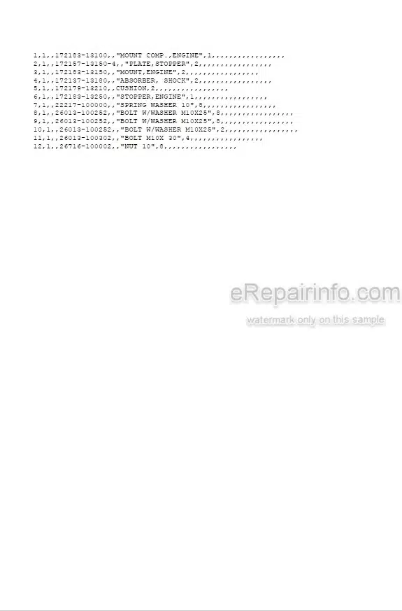 Photo 5 - Yanmar VIO20 Parts Catalog Excavator