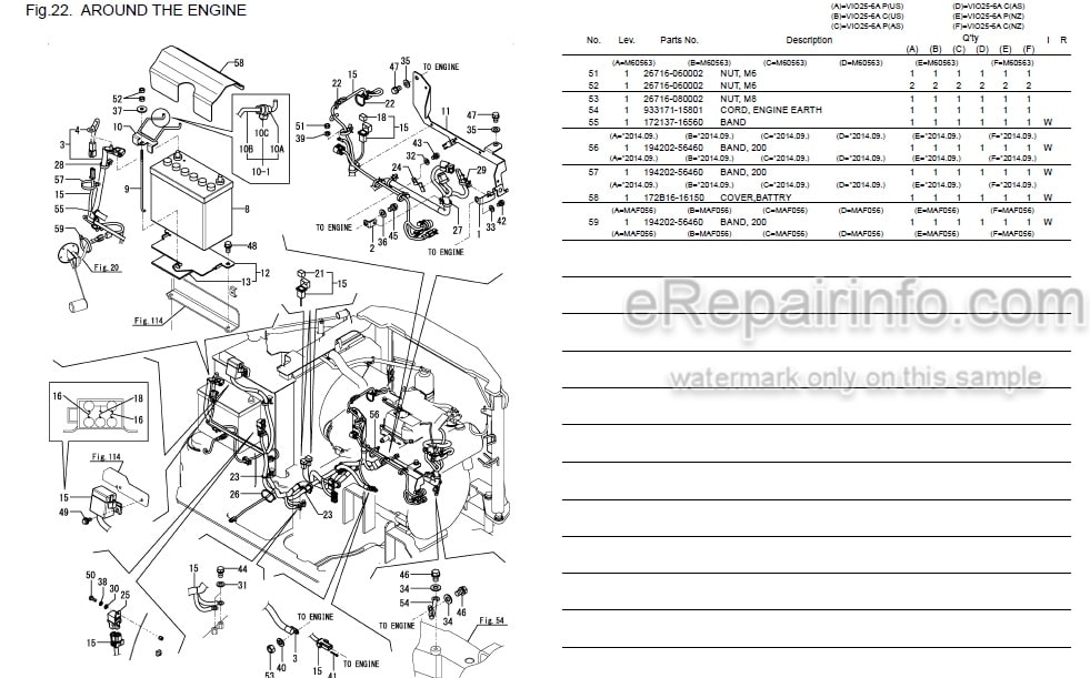 Photo 3 - Yanmar VIO25-6A Parts Catalog Excavator