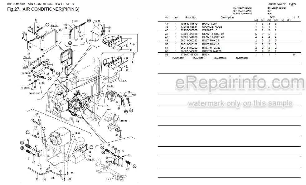 Photo 5 - Yanmar VIO27-5B Parts Catalog Excavator