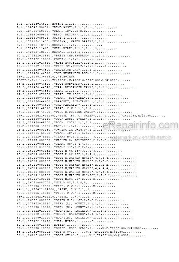 Photo 5 - Yanmar VIO30-1 Parts Catalog Excavator
