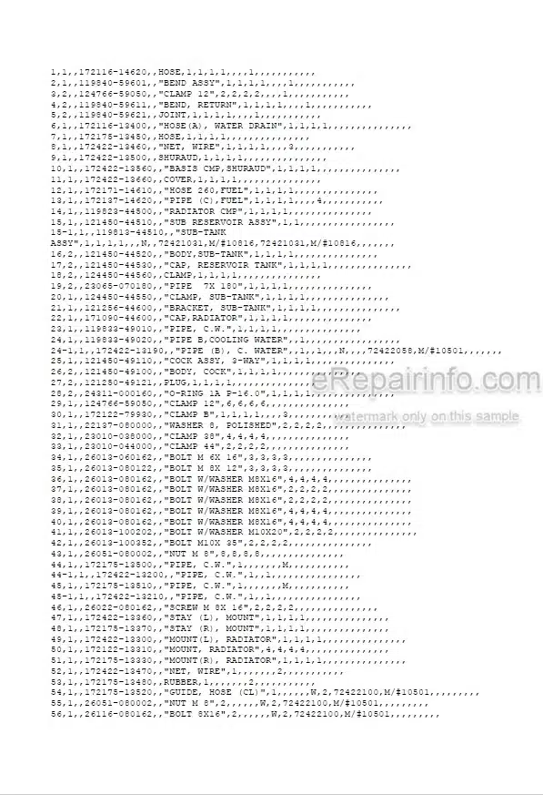 Photo 5 - Yanmar VIO30-1 Parts Catalog Excavator