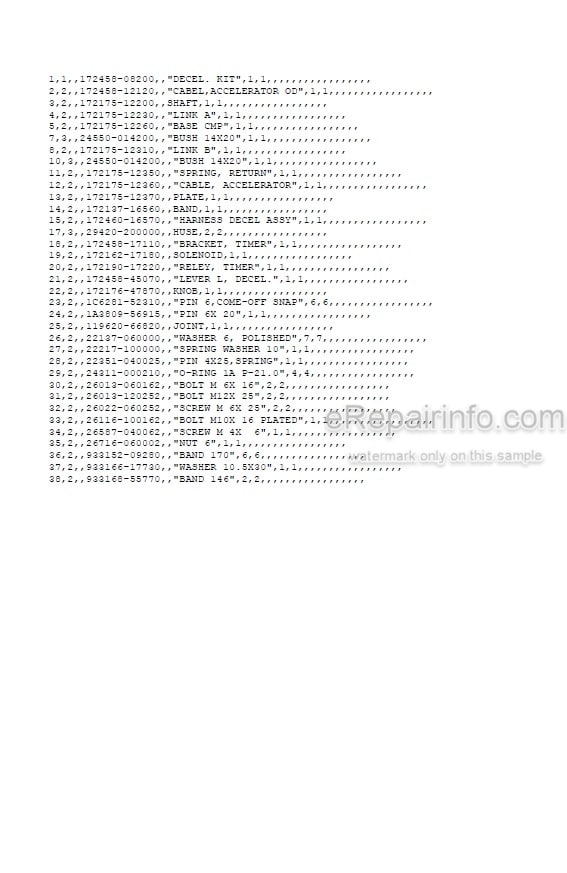 Photo 5 - Yanmar VIO35-2 Parts Catalog Excavator