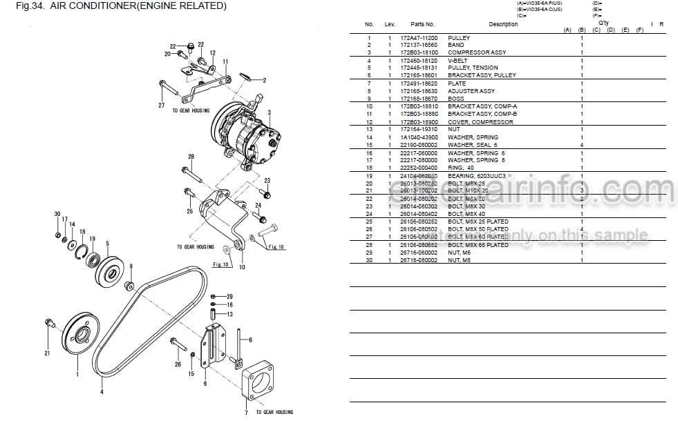 Photo 5 - Yanmar VIO35-6A Parts Catalog Excavator