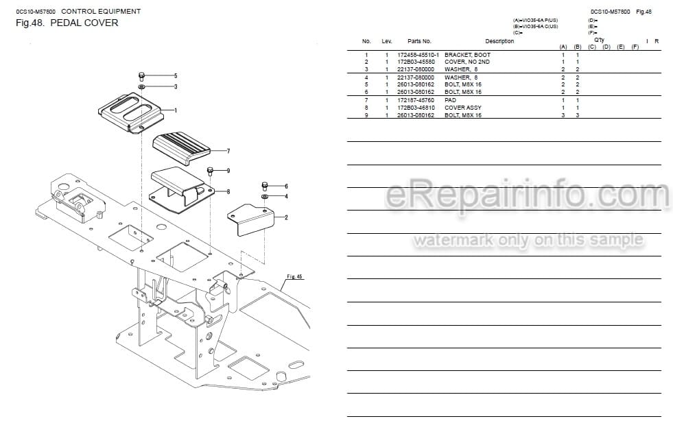 Photo 4 - Yanmar VIO35-6A Parts Catalog Excavator