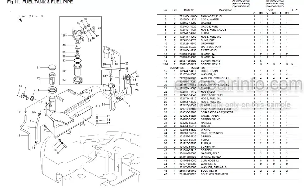 Photo 6 - Yanmar VIO40-2 Parts Catalog Excavator