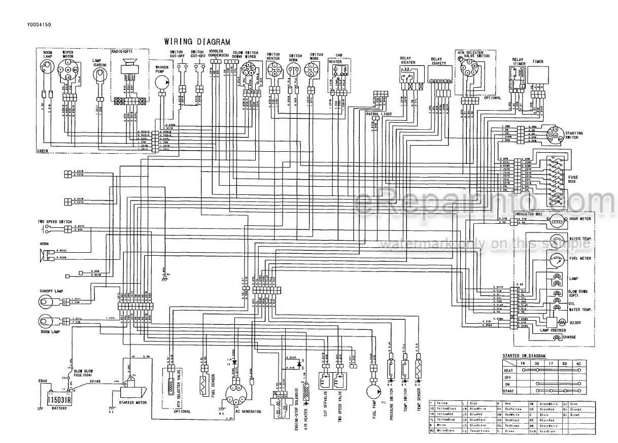 Photo 5 - Yanmar VIO40-2 Parts Catalog Excavator
