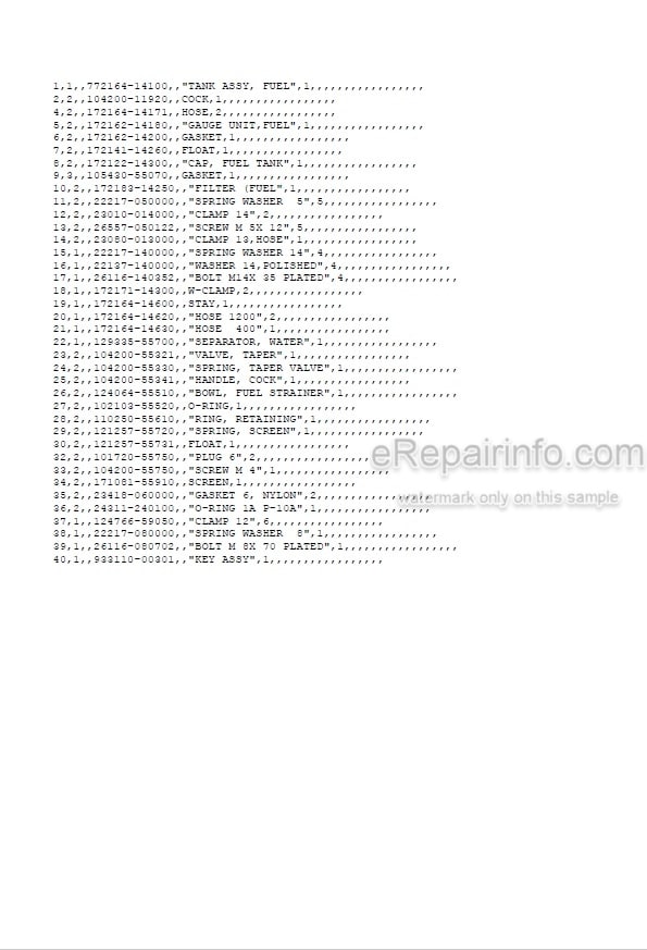 Photo 5 - Yanmar VIO40-TW Parts Catalog Excavator