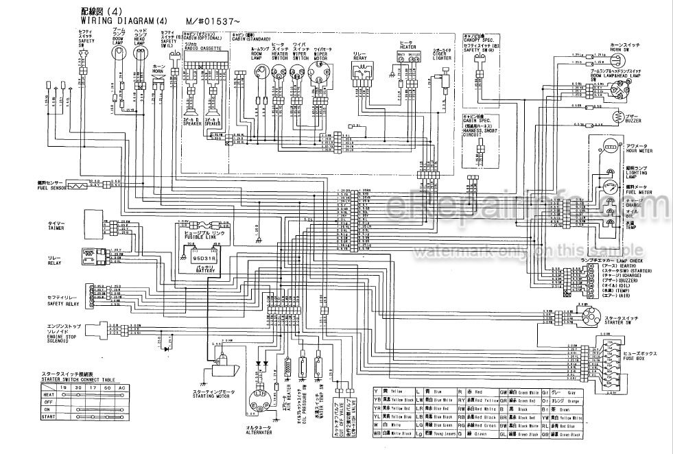 Photo 3 - Yanmar VIO40 Parts Catalog Excavator