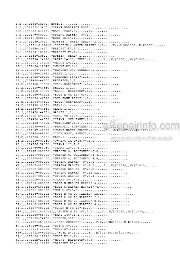 Photo 5 - Yanmar VIO40 Parts Catalog Excavator