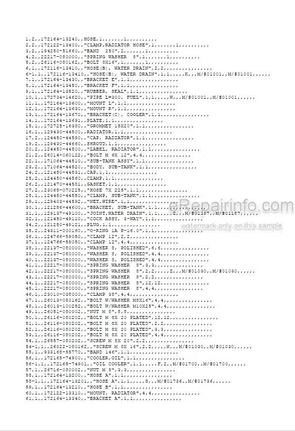 Photo 5 - Yanmar VIO40 Parts Catalog Excavator